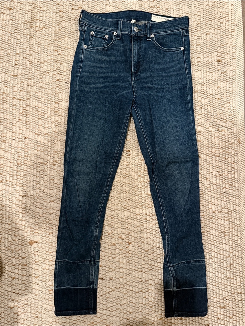 rag & bone | High Rise Ankle Skinny